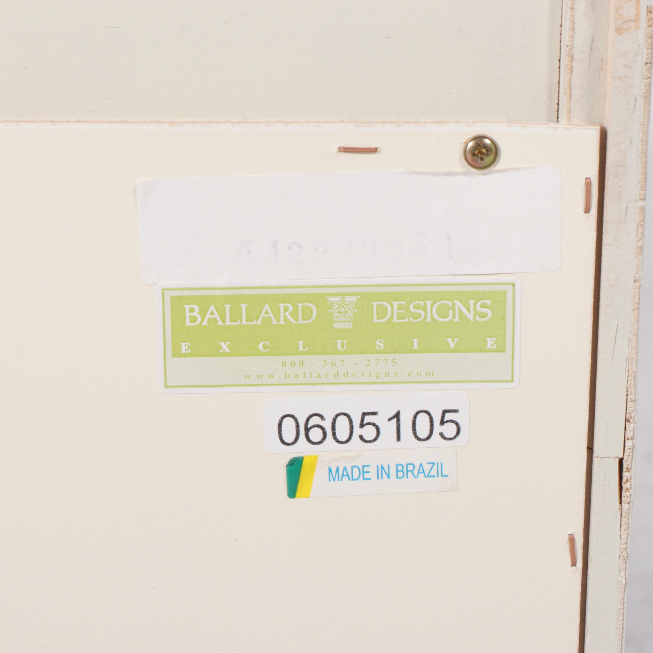 Pair of Ballard Designs WhitePainted Bedside EBTH