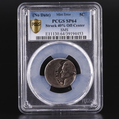 PCGS Graded SP64 Jefferson Nickel Mint Error