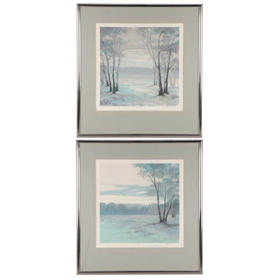Michael Raburn Lithographs "Winfield Meadow" and More