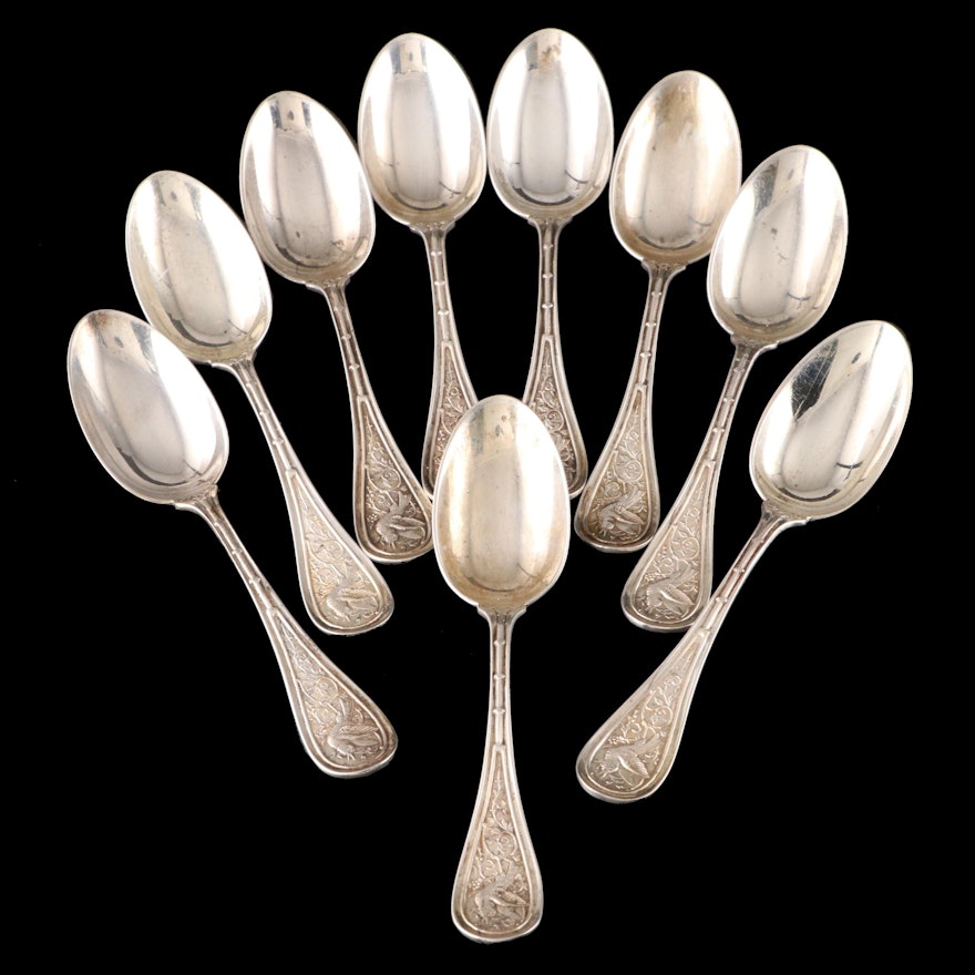 Louis Braverman & Co Sterling Silver Teaspoon, Late 19th/ Early 20th Century
