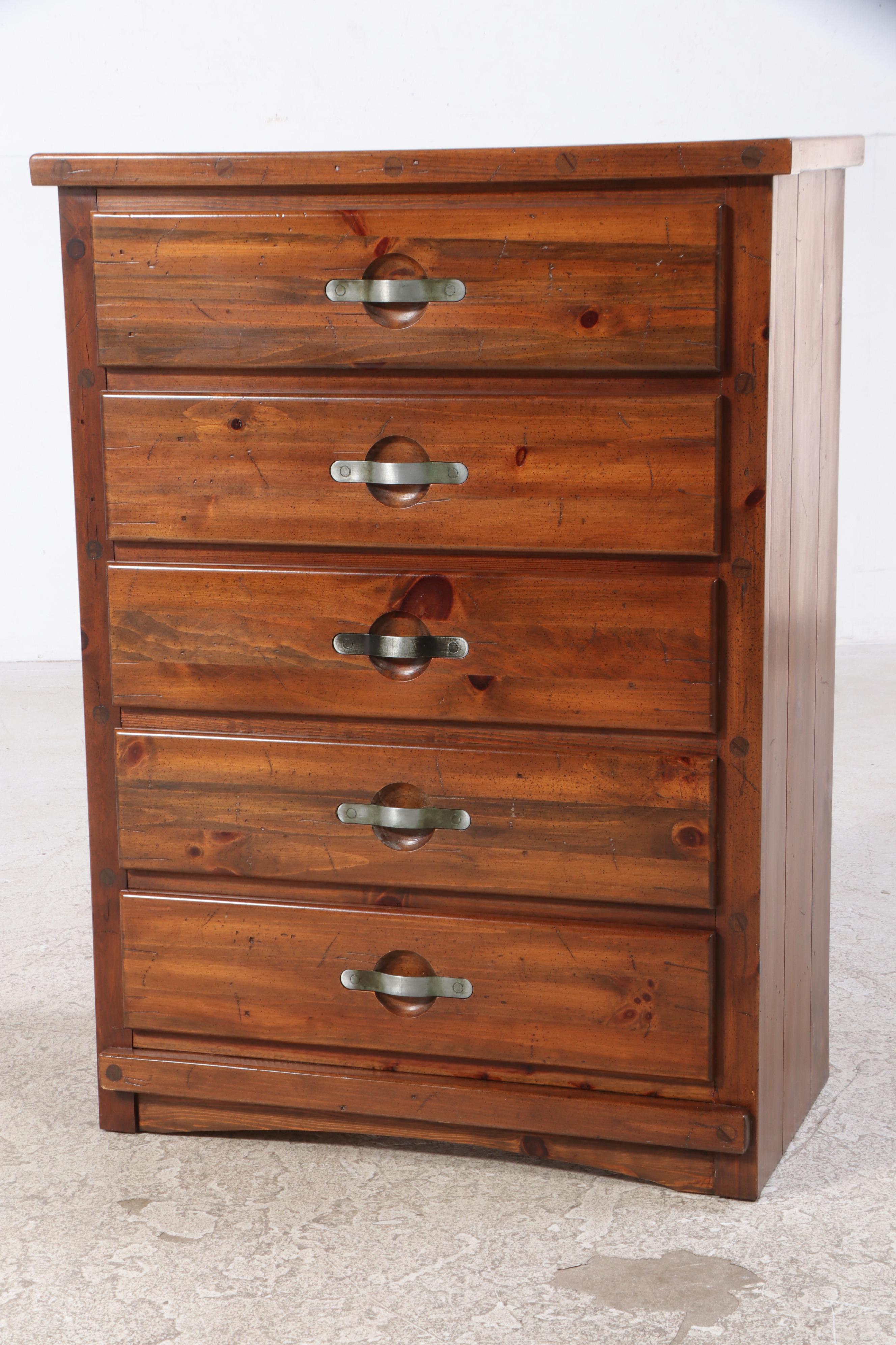 YoungHinkle Pine and Engineered Wood Dresser with Twin Headboard EBTH