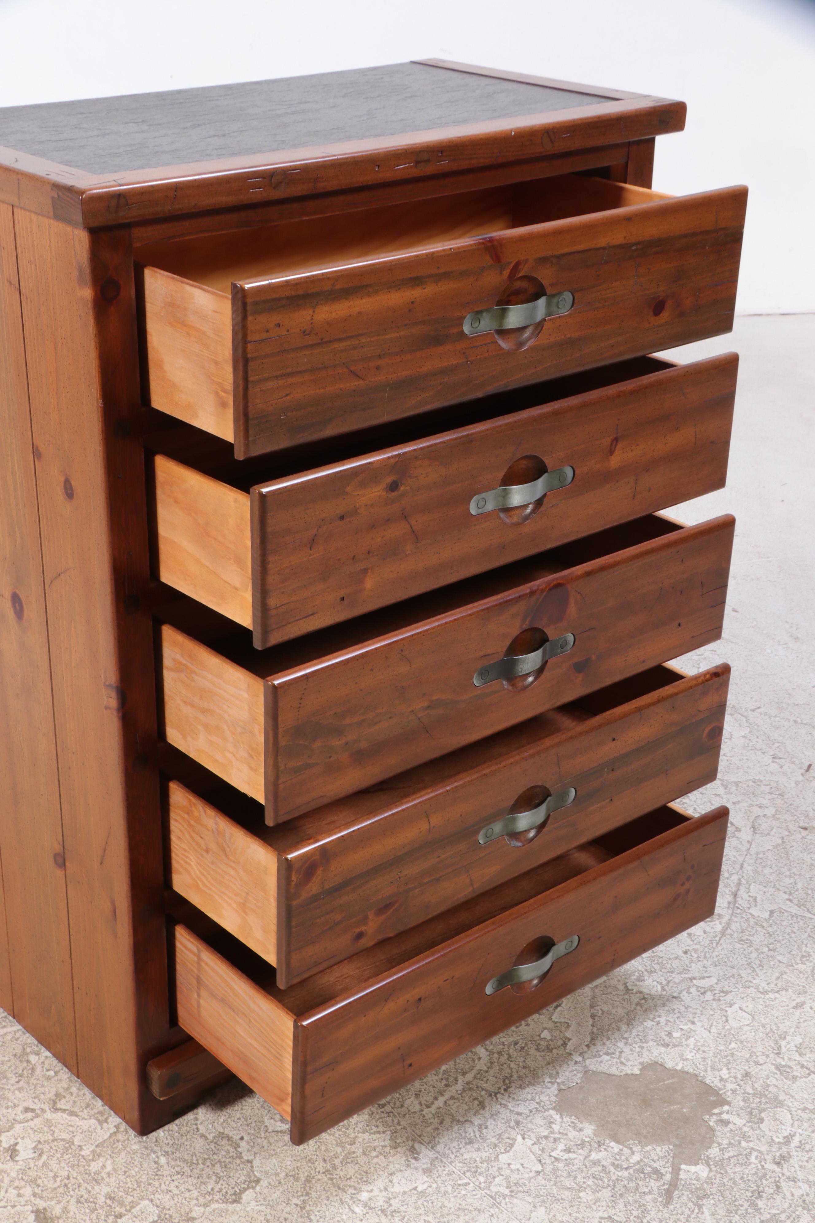 YoungHinkle Pine and Engineered Wood Dresser with Twin Headboard EBTH