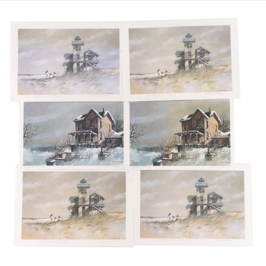 Robert Fabe Offset Lithographs "Winter Morning," and More