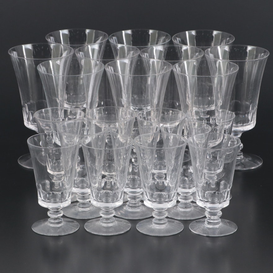 Fostoria "Georgian" Clear Glass Iced Tea and Juice Glasses, 1961-1982