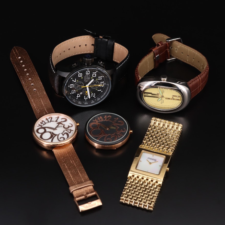 Invicta, Moog, and Activa Featured Quartz Wristwatch Collection