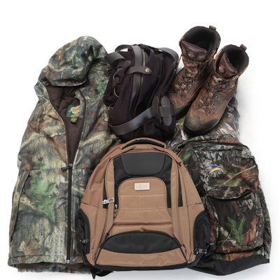 Cabela's Camo Jacket, Herman Survivors Boots, Auscamoteck Ghillie Blind and More