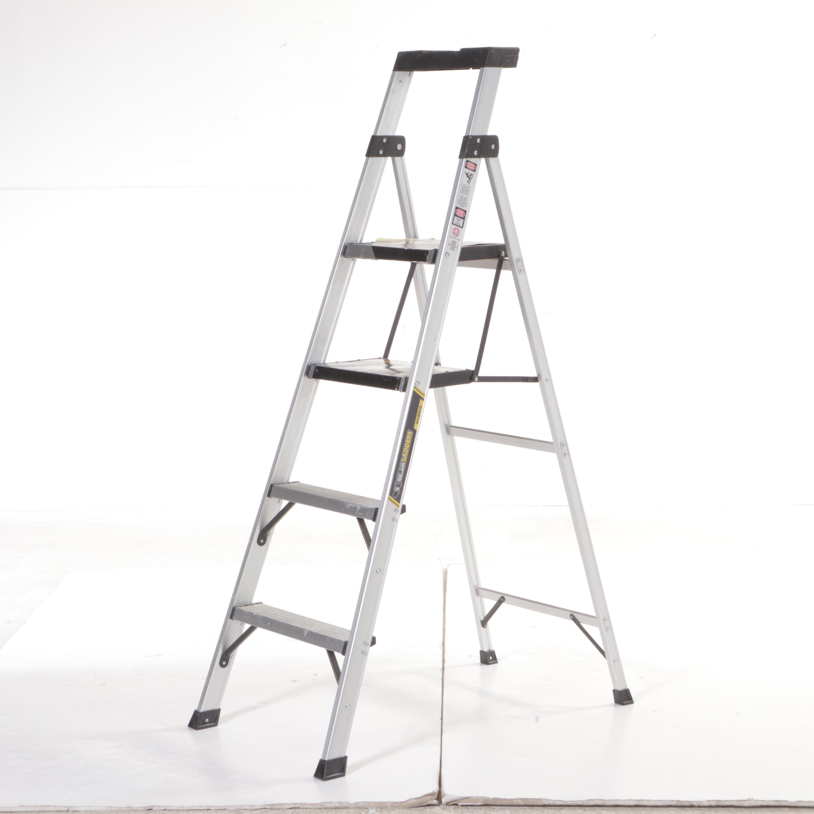 Gorilla Ladders 5'5 Aluminum Hybrid Step Ladder | EBTH