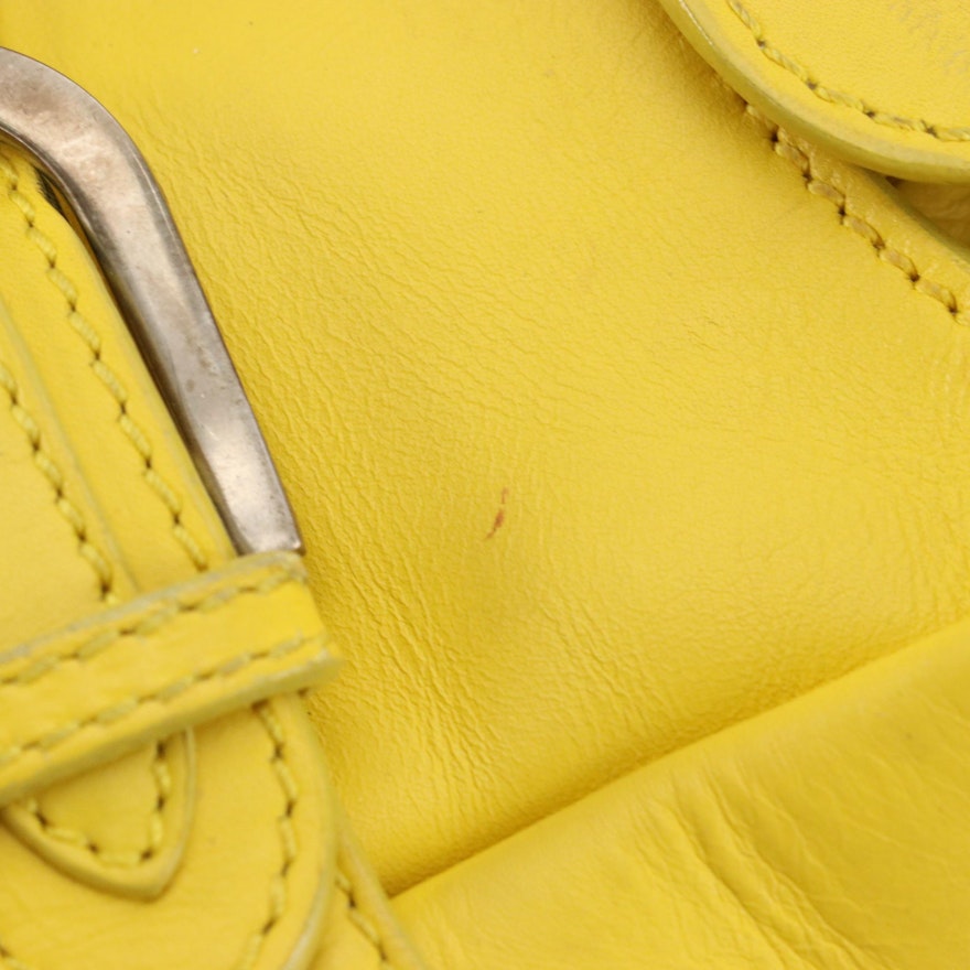 Jimmy Choo Tulita Mini Top Handle Bag in Yellow Leather | EBTH