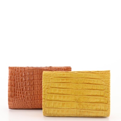 The Barfield Collection Caiman Skin Clutches