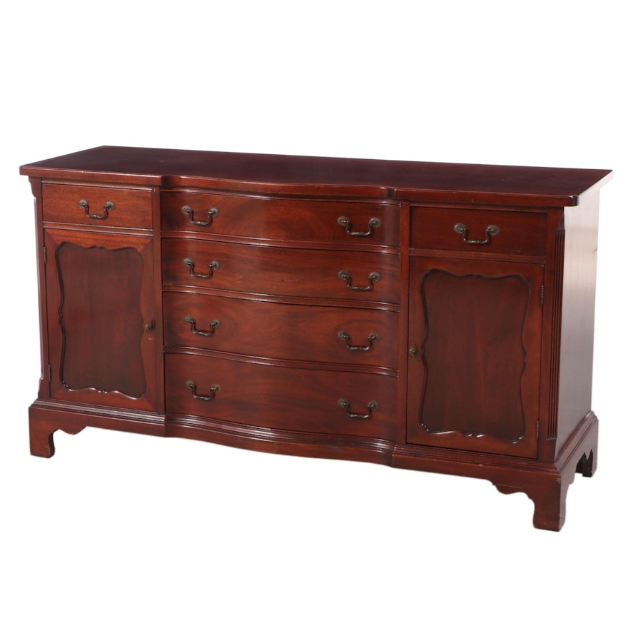 Georgetown Galleries Chippendale Style Mahogany Sideboard, Mid-20th Century