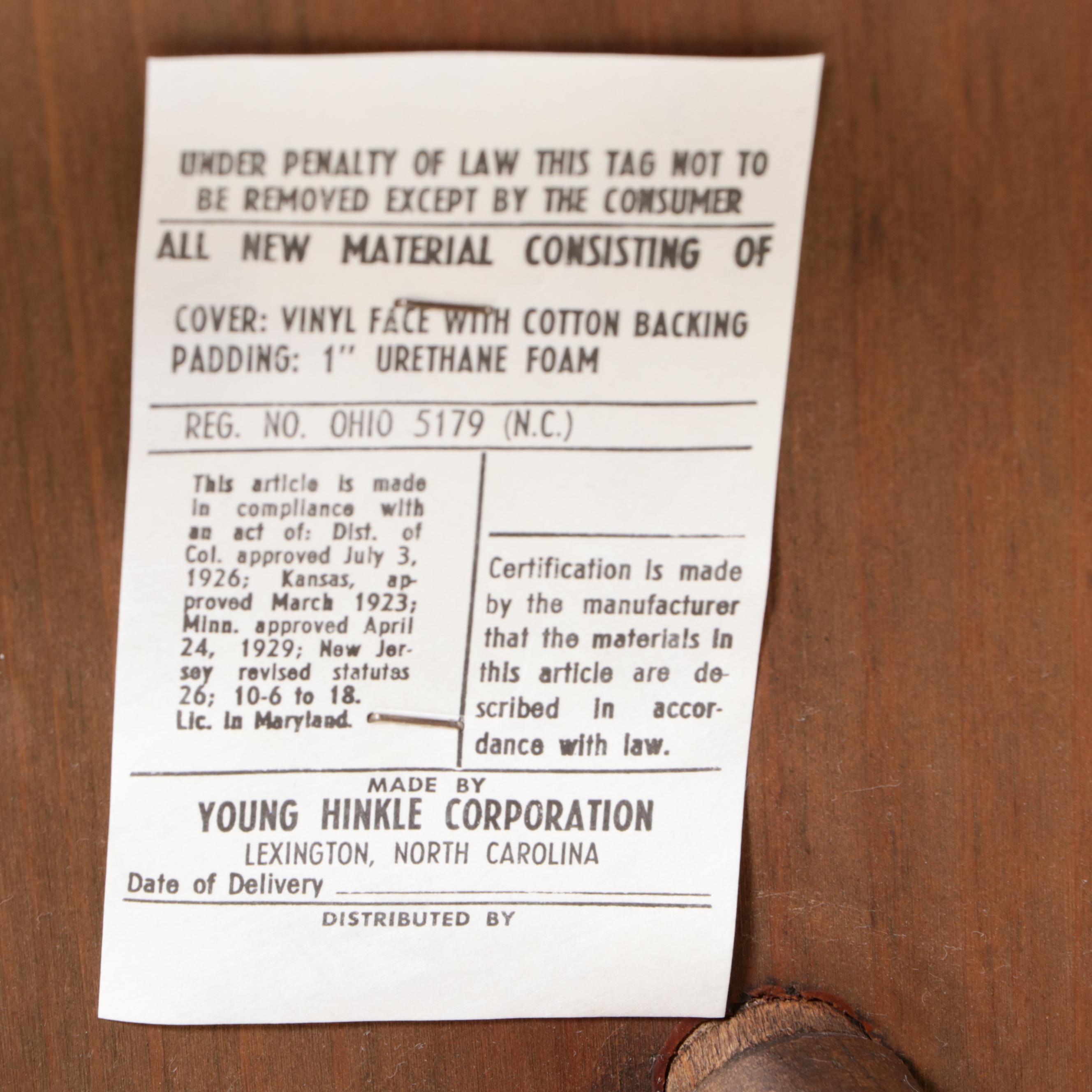 Young Hinkle Ship Ahoy Walnut FourDrawer Desk and Chair, Late 20th