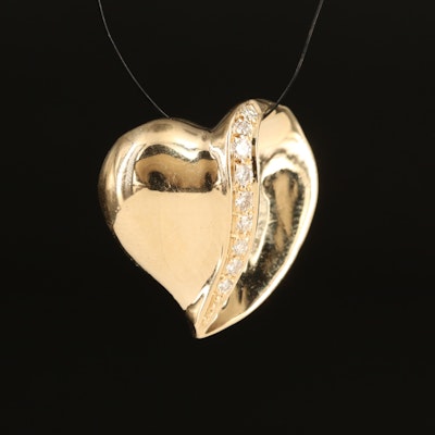14K 0.16 CTW Diamond Heart Pendant