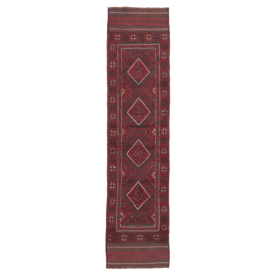 2' x 8'3 Handwoven Afghan Baluch Mixed Technique Carpet Runner