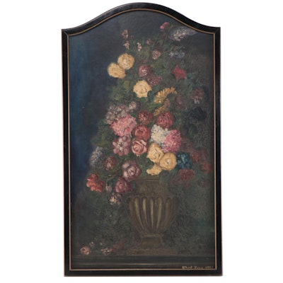 Oil Painting of Floral Still Life, 1921