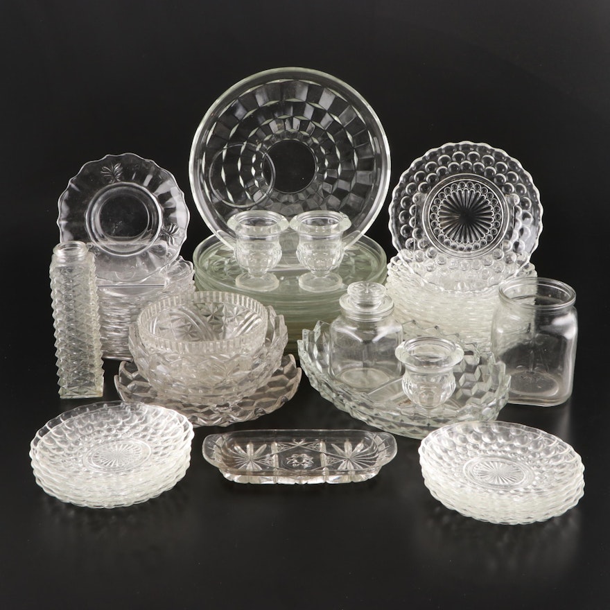 Fostoria "American Clear" Glass Tableware and Other Dinnerware
