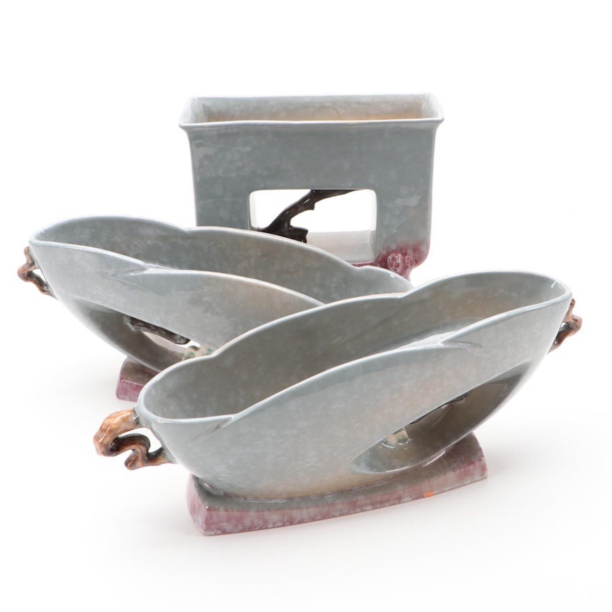 Roseville Pottery "Artwood" Ceramic Planters
