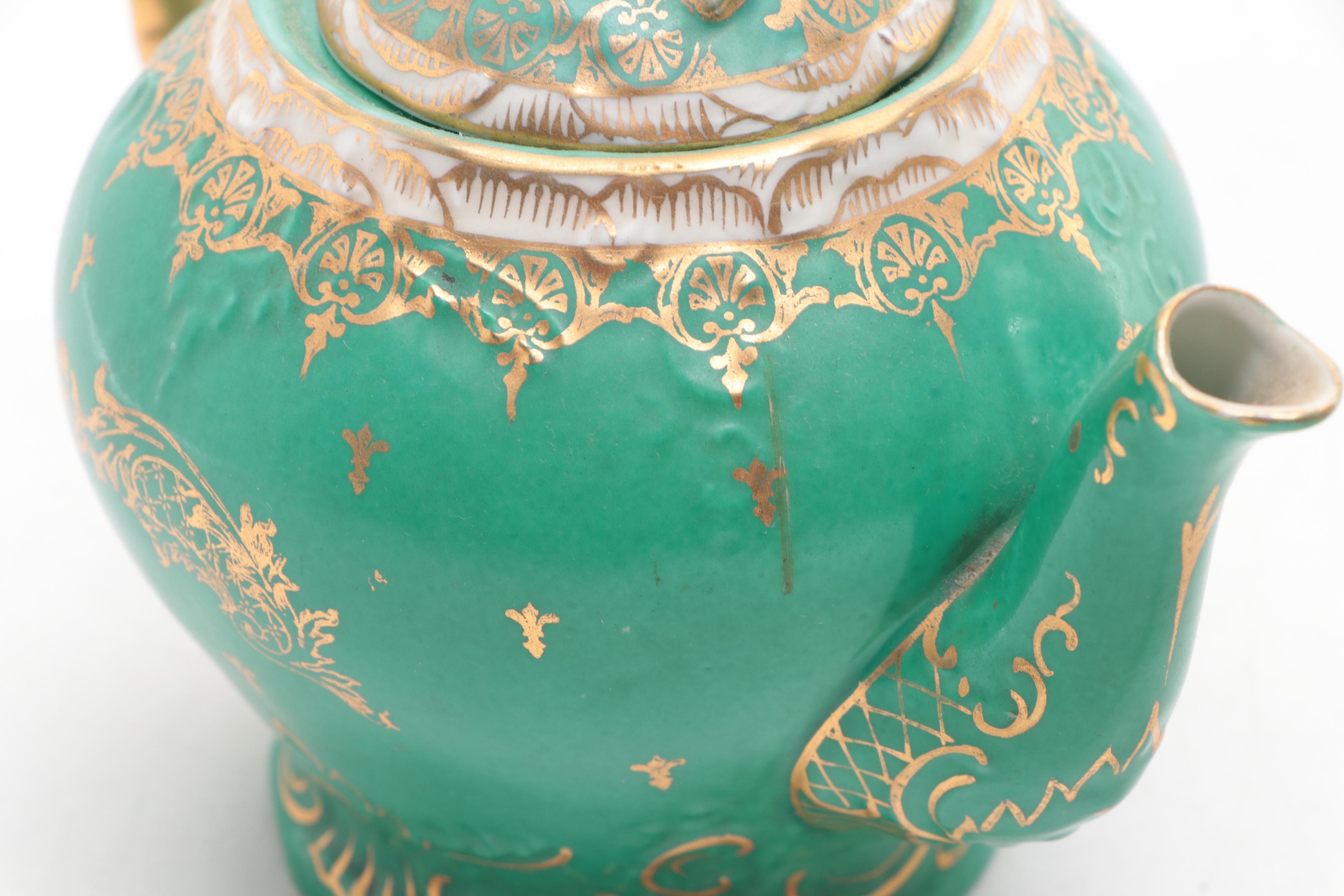 Victoria Austrian Porcelain Tea Set and Platter, Early to Mid20th