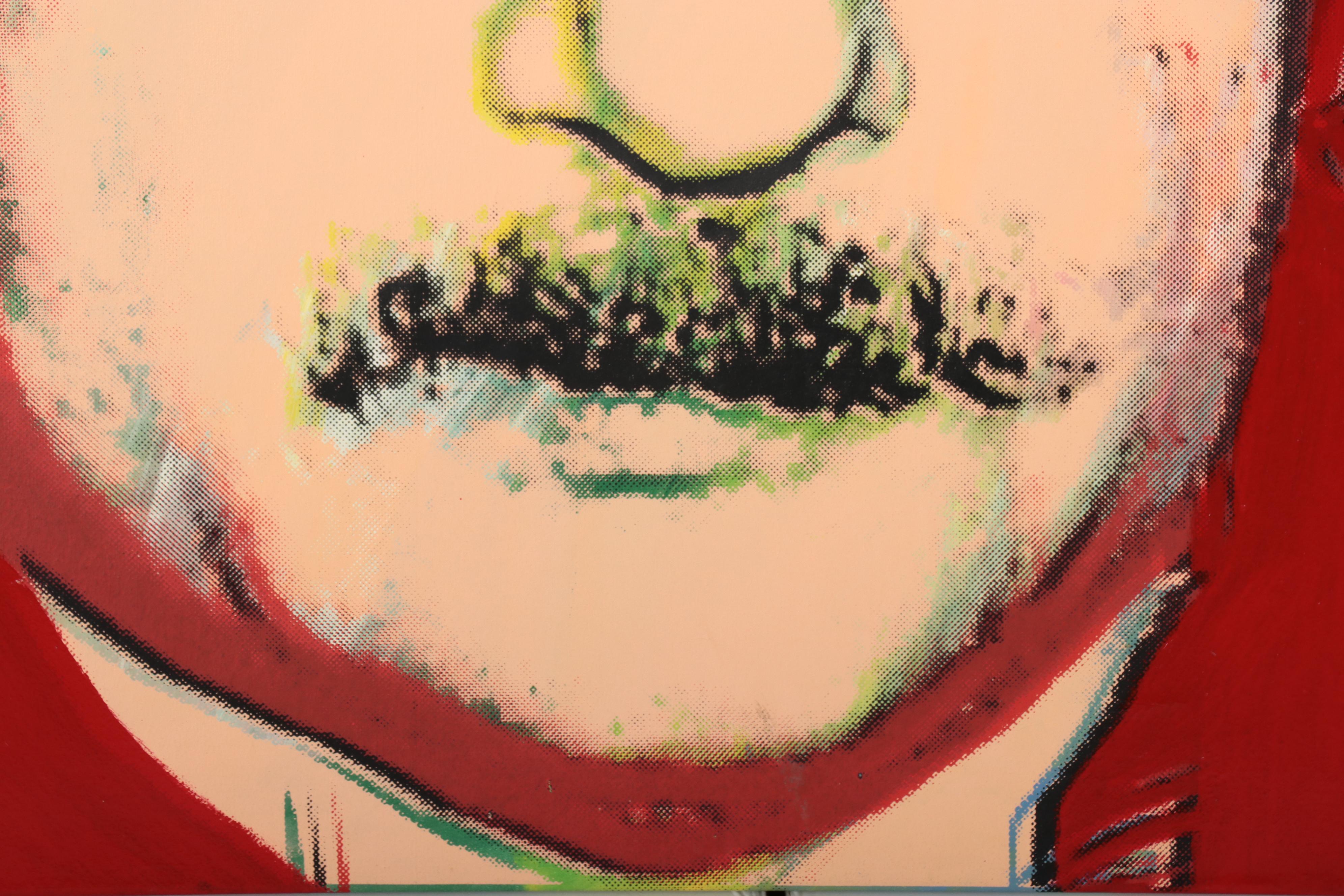 Steve Kaufman Pop Art Silkscreen on Canvas "Einstein" EBTH