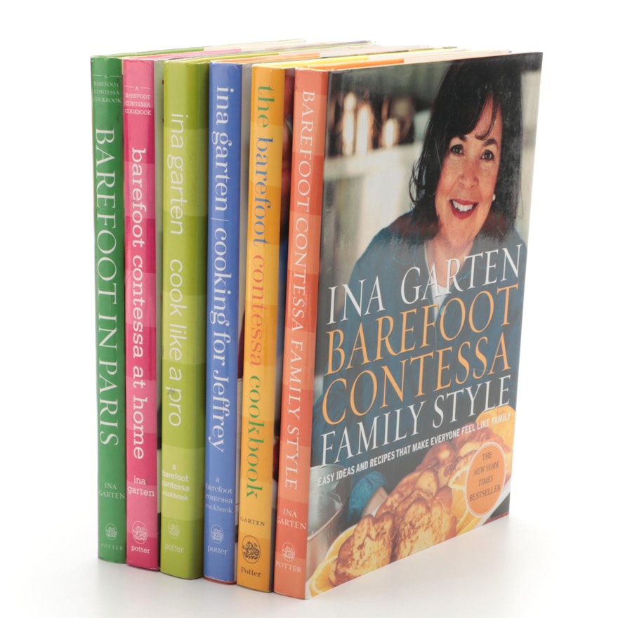 Ina Garten Cookbook Collection Including "The Barefoot Contessa"