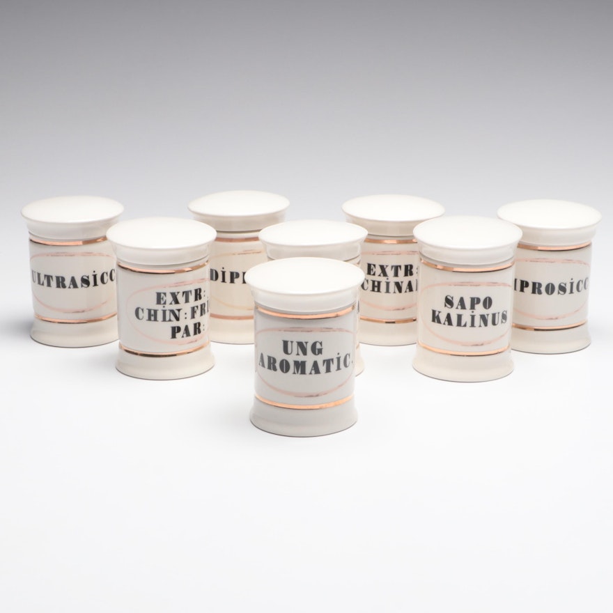 Apothecary Ceramic Tincture Jar Collection
