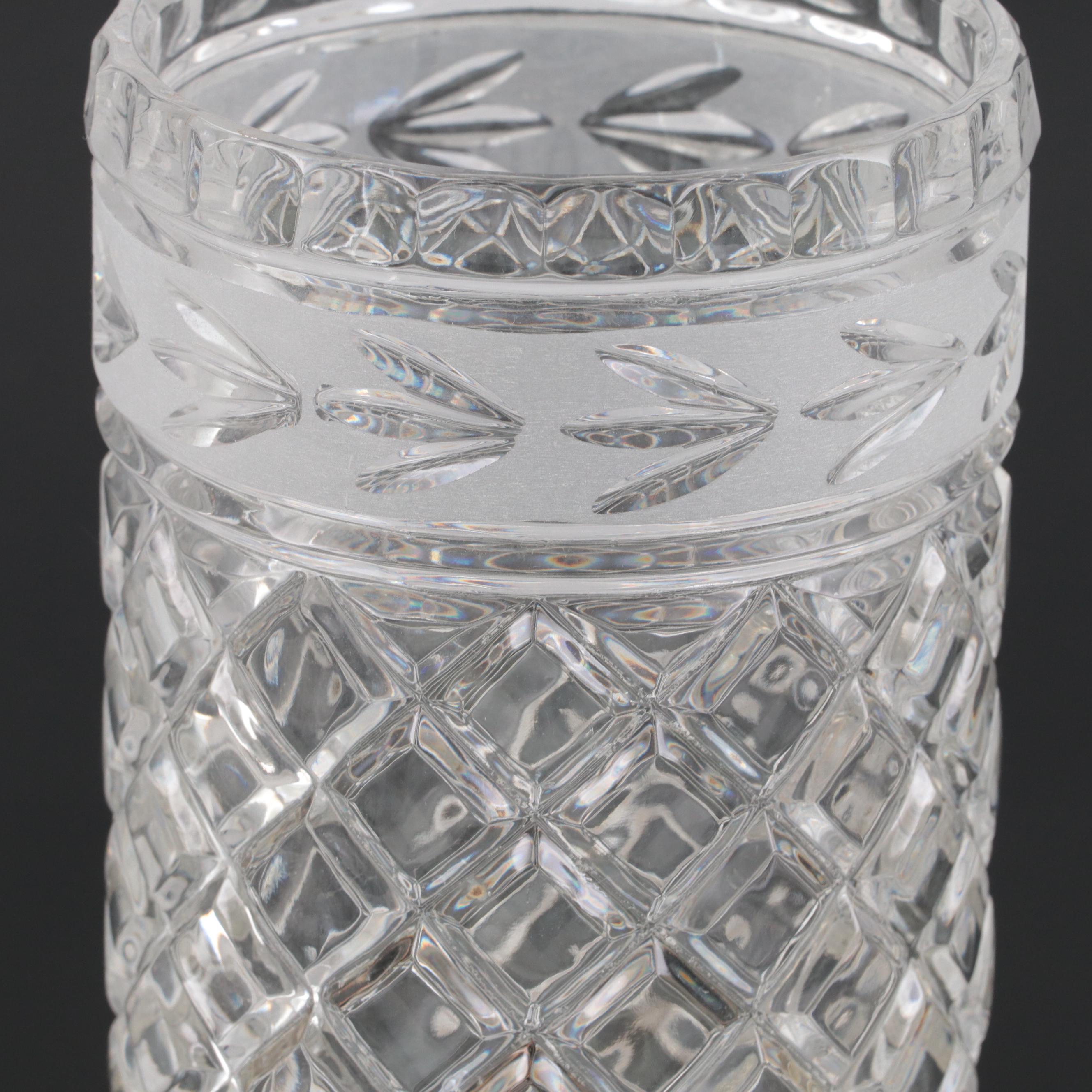 Pair of Crystal Clear Industries Torchiere Console Table Lamps EBTH