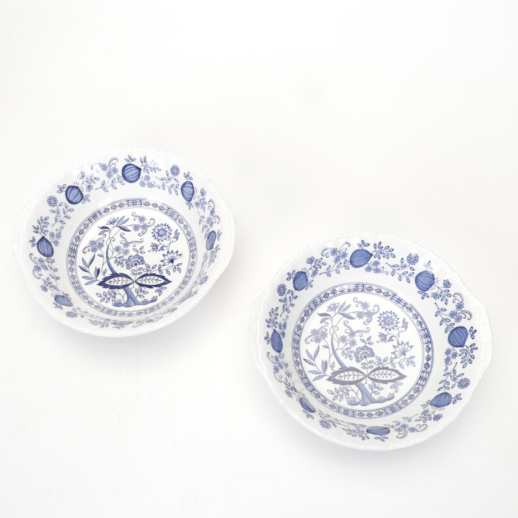 Enoch Wedgwood "Blue Heritage" Serveware with Other Tableware and Decor