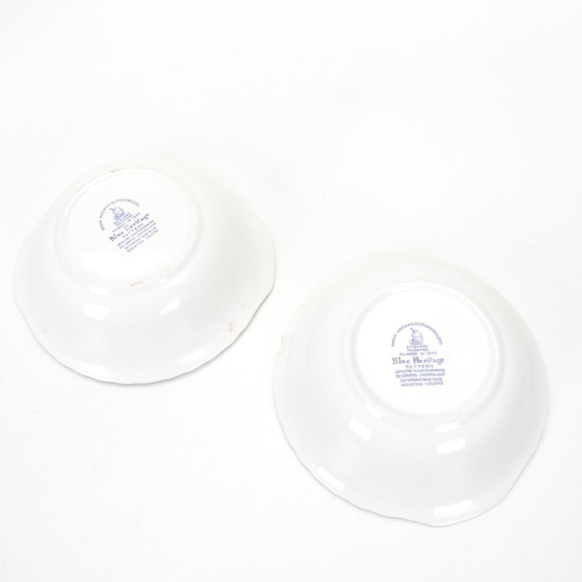 Enoch Wedgwood "Blue Heritage" Serveware with Other Tableware and Decor