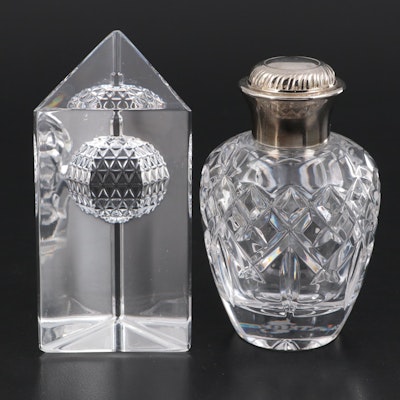 Waterford Crystal Perfume Bottle & Carved Times Square Millennium Ball in Prism