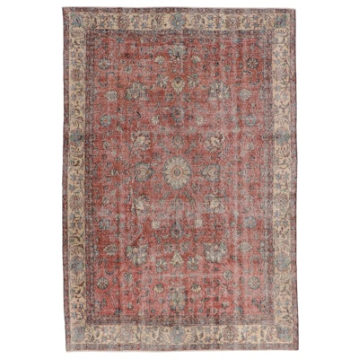 6'9 x 9'10 Hand-Knotted Persian Heriz Area Rug