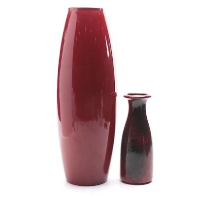 Amano and Scheurich Ceramic Vases, Mid to Late 20th Century