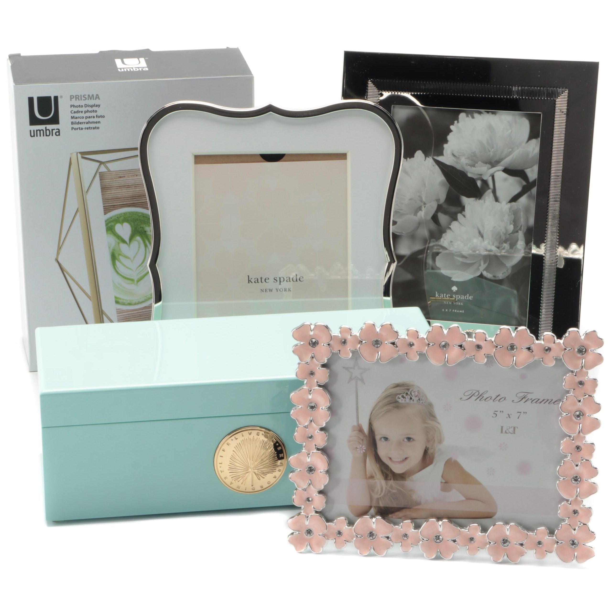 Kate Spade Bow Detail Silver Plate Frame with Assorted Frame Collection