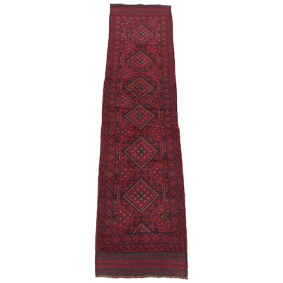 1'11 x 8'5 Handwoven Afghan Baluch Mixed Technique Carpet Runner