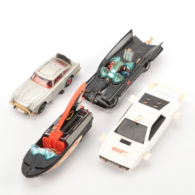 Corgi James Bond Aston Martin, Batman Batmobile and Other Toy Vehicles