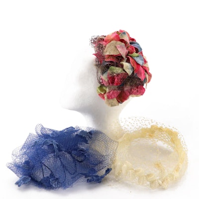 Helen Williams, Union Made and Other Floral Hats, Mid-20th Century