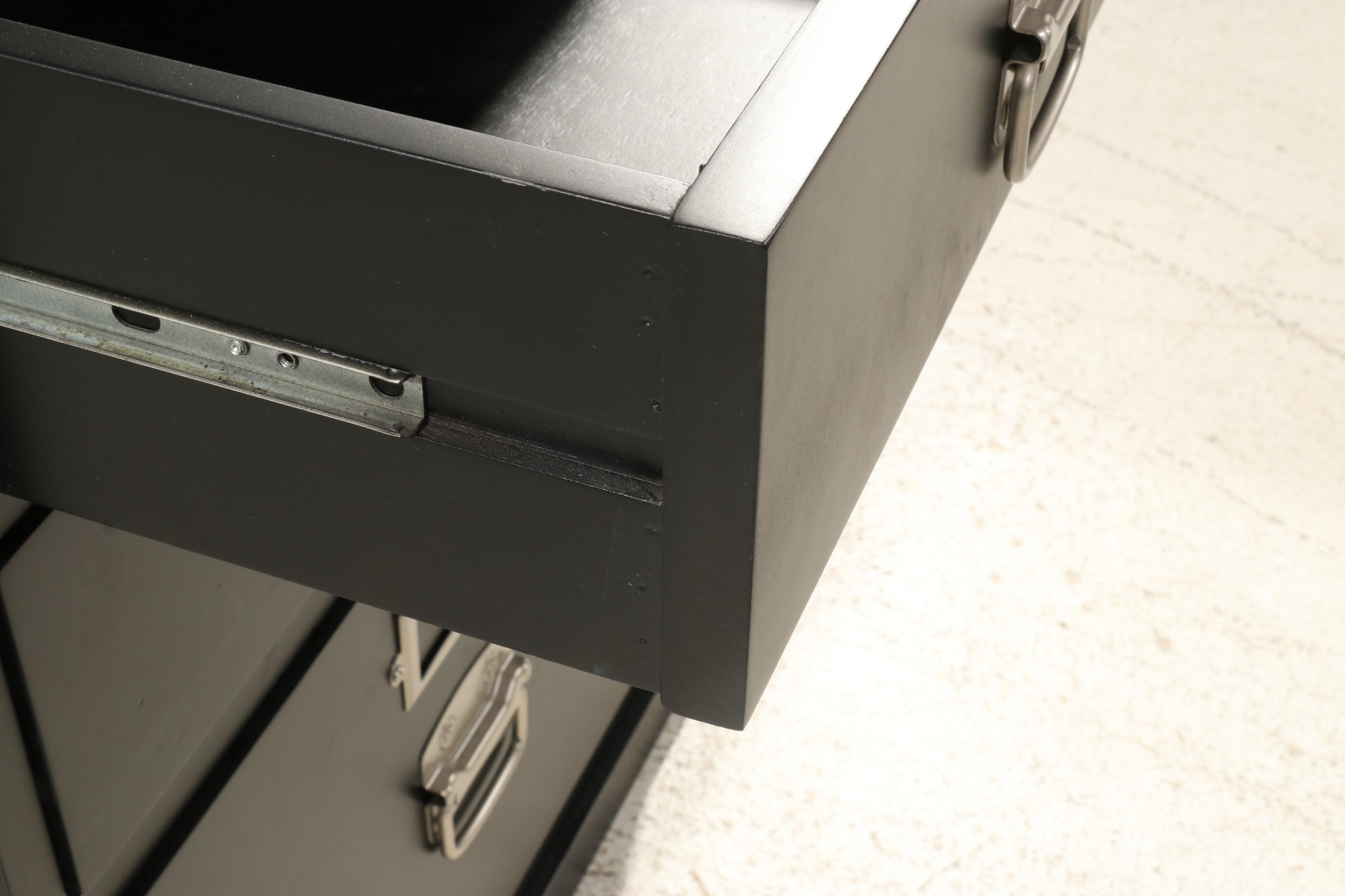 Contemporary Pottery Barn Modular Corner Desk, Credenza and Office