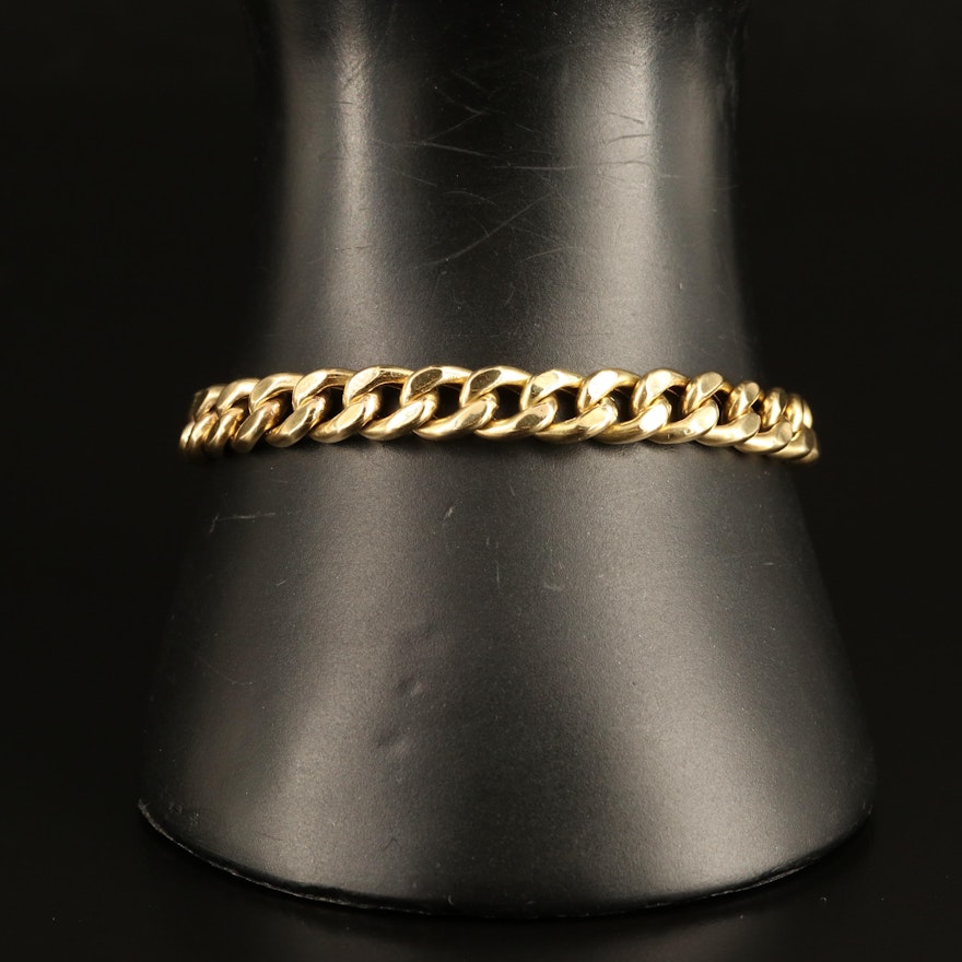 18K Curb Chain Bracelet