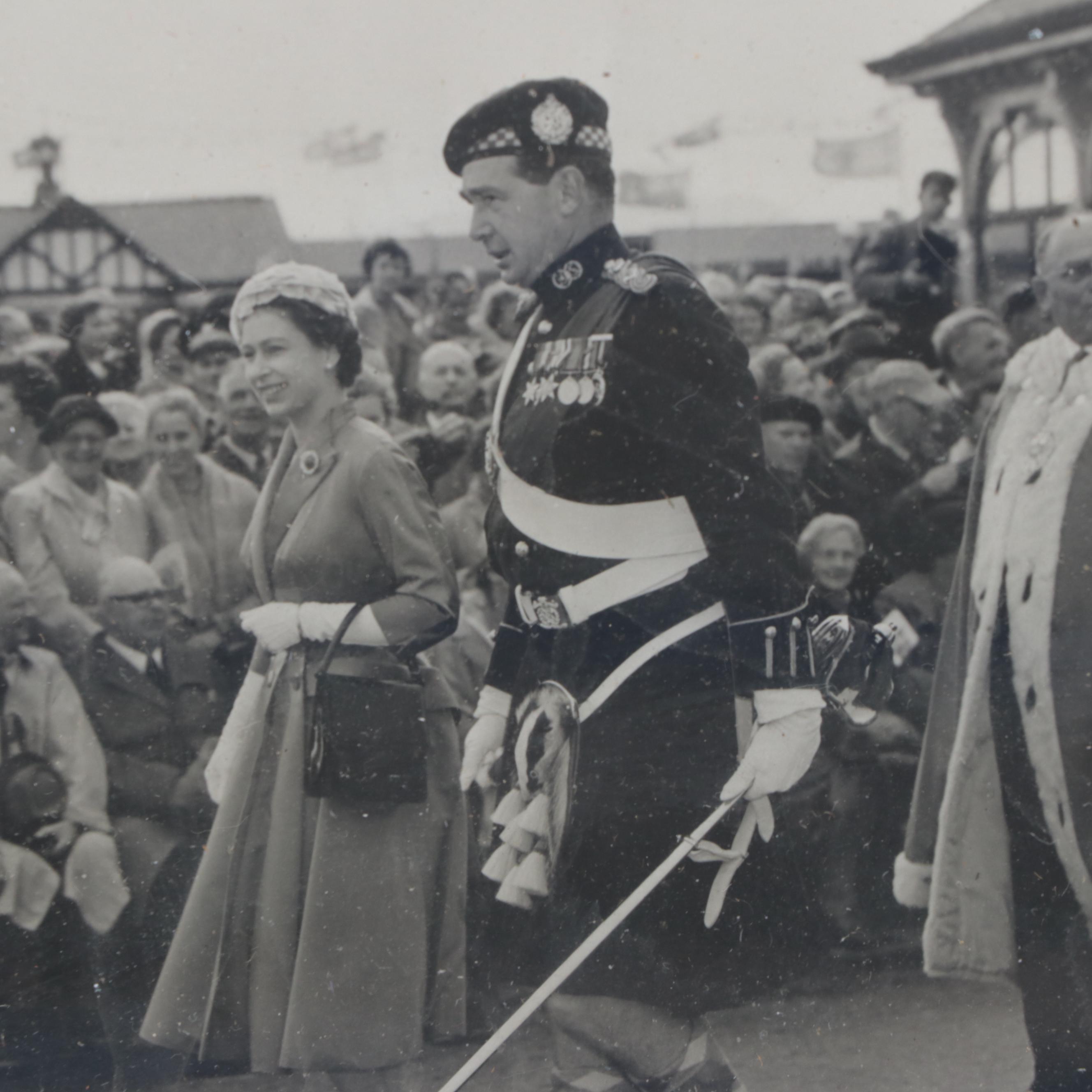 Silver Gelatin Print of Queen Elizabeth in Scotland, Mid20th Century
