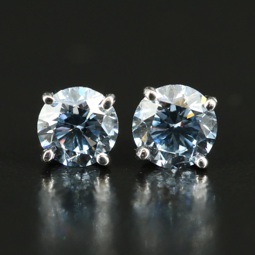 10K 0.97 CTW Lab Grown Diamond Stud Earrings