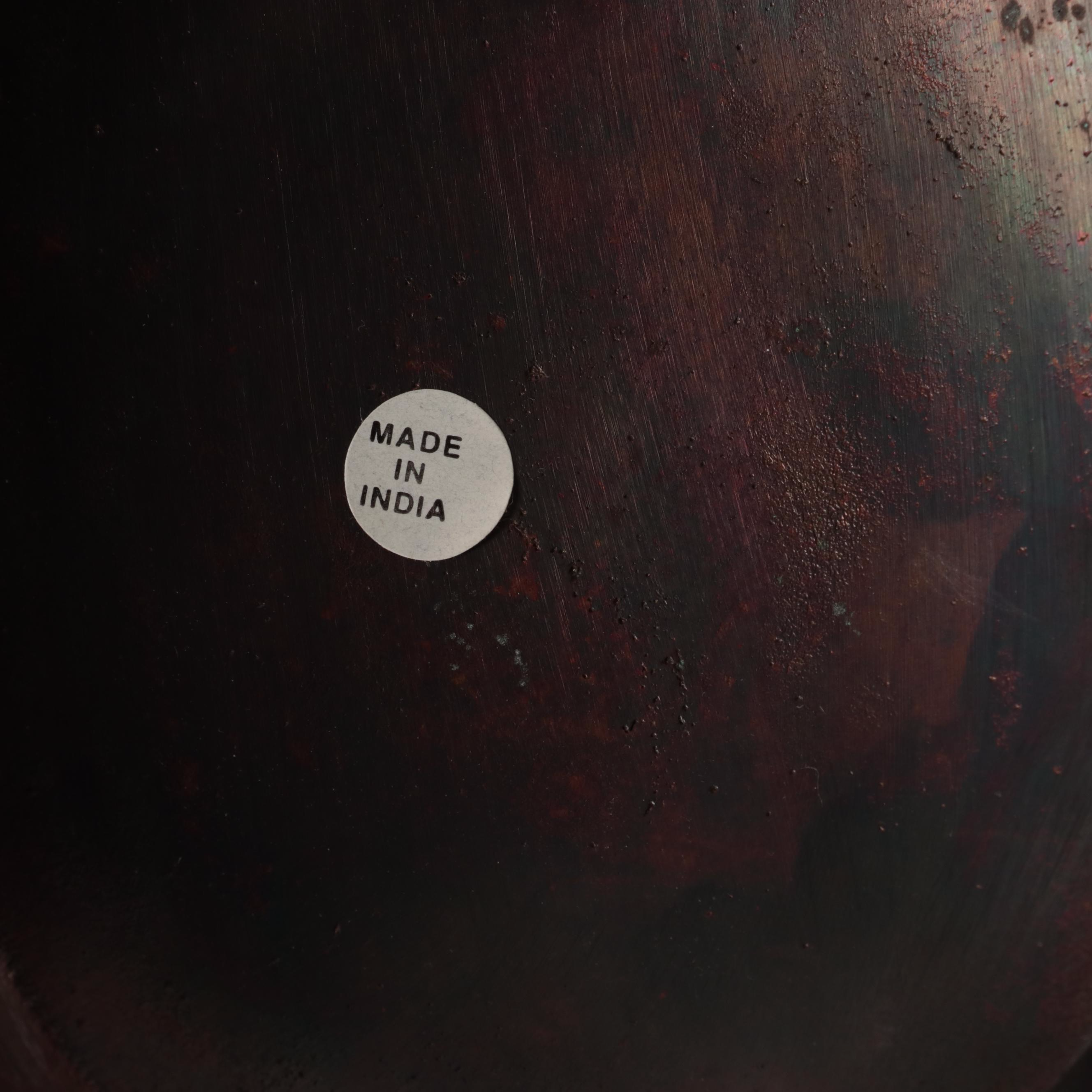 Copper Candle Wall Sconce with Charger and Other Primitive Décor EBTH