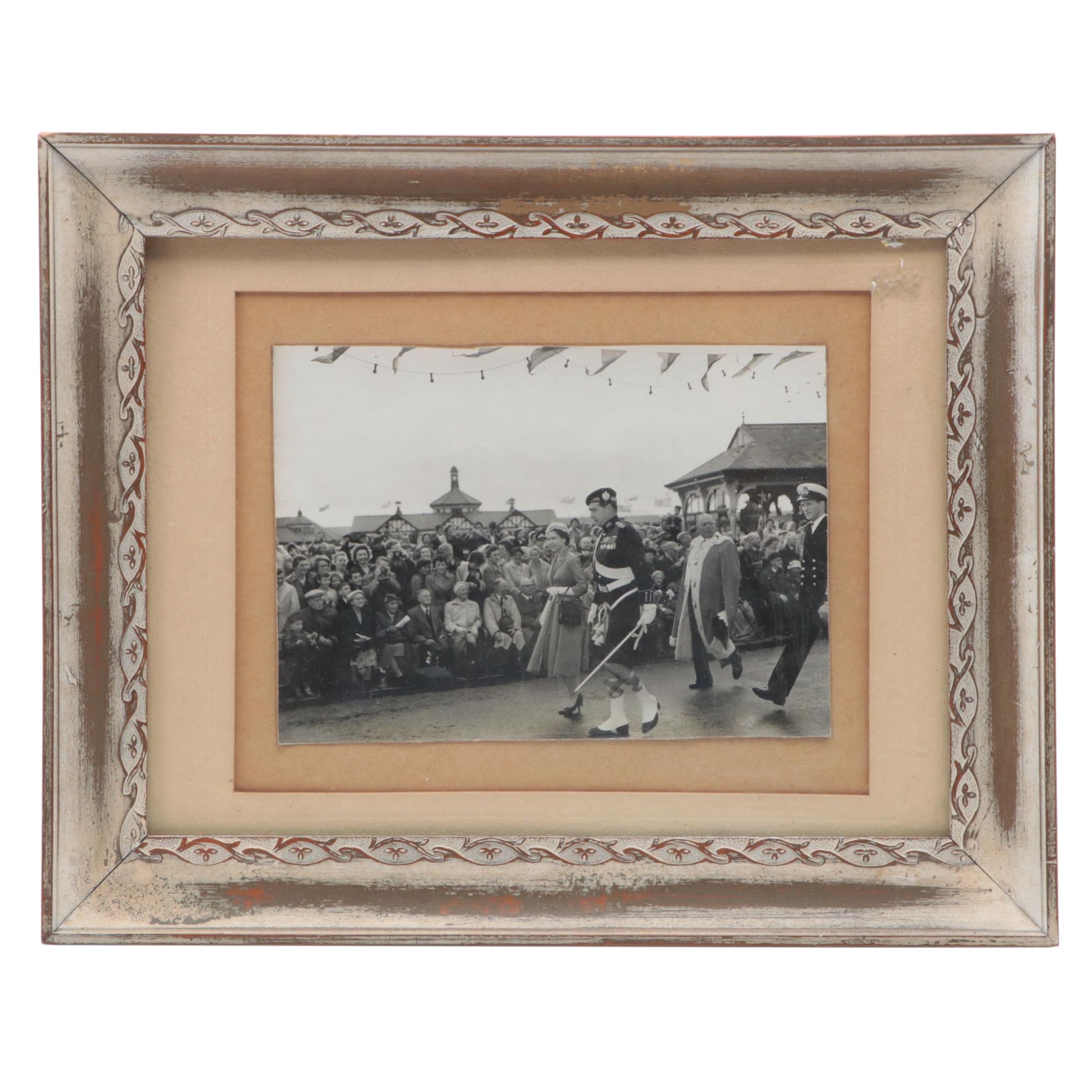 Silver Gelatin Print of Queen Elizabeth in Scotland, Mid20th Century