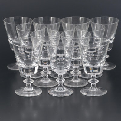 Val St. Lambert "State Plain" Crystal Water Goblets, 1950-1995