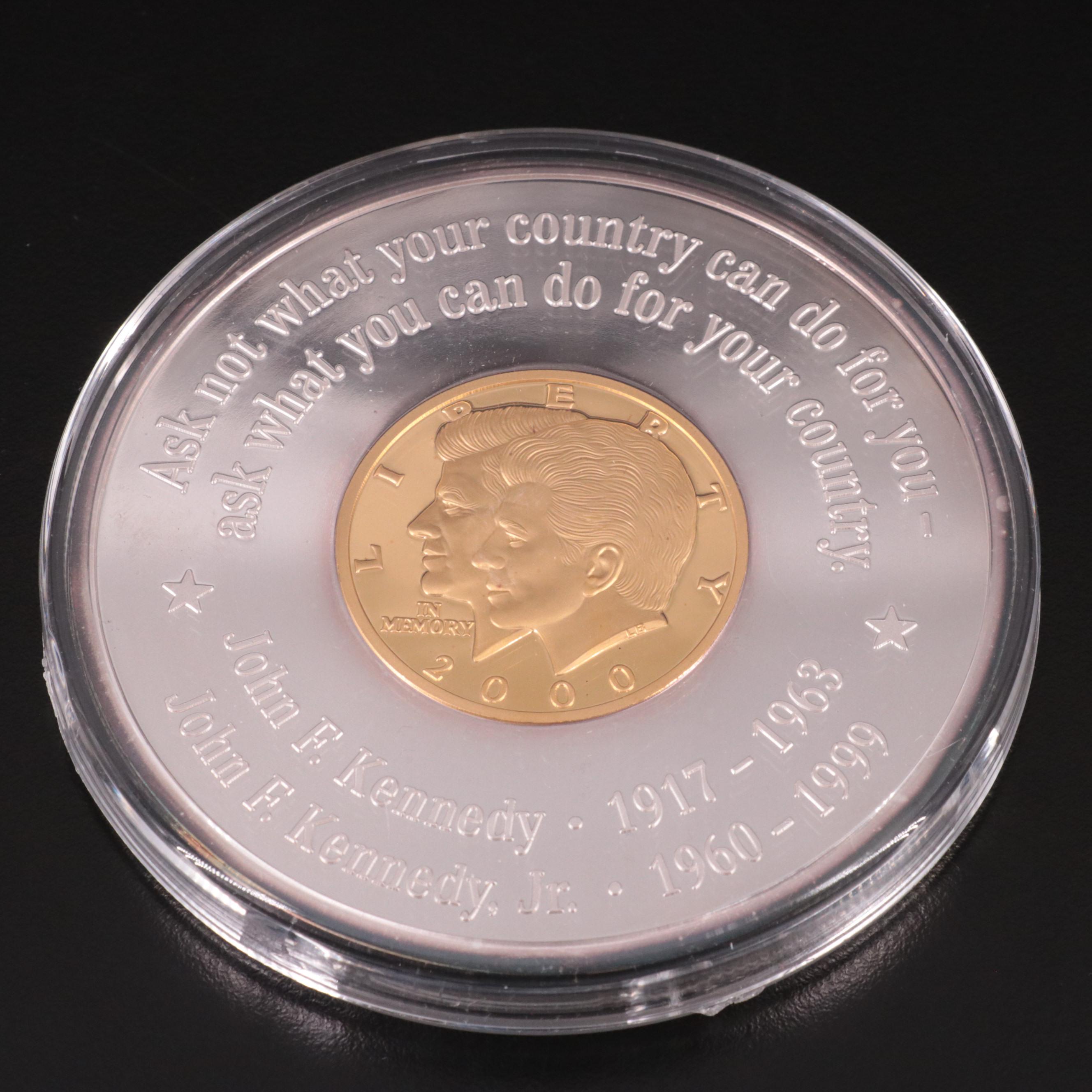 2000 Liberia 500 Dollar Silver and Gold Coin EBTH
