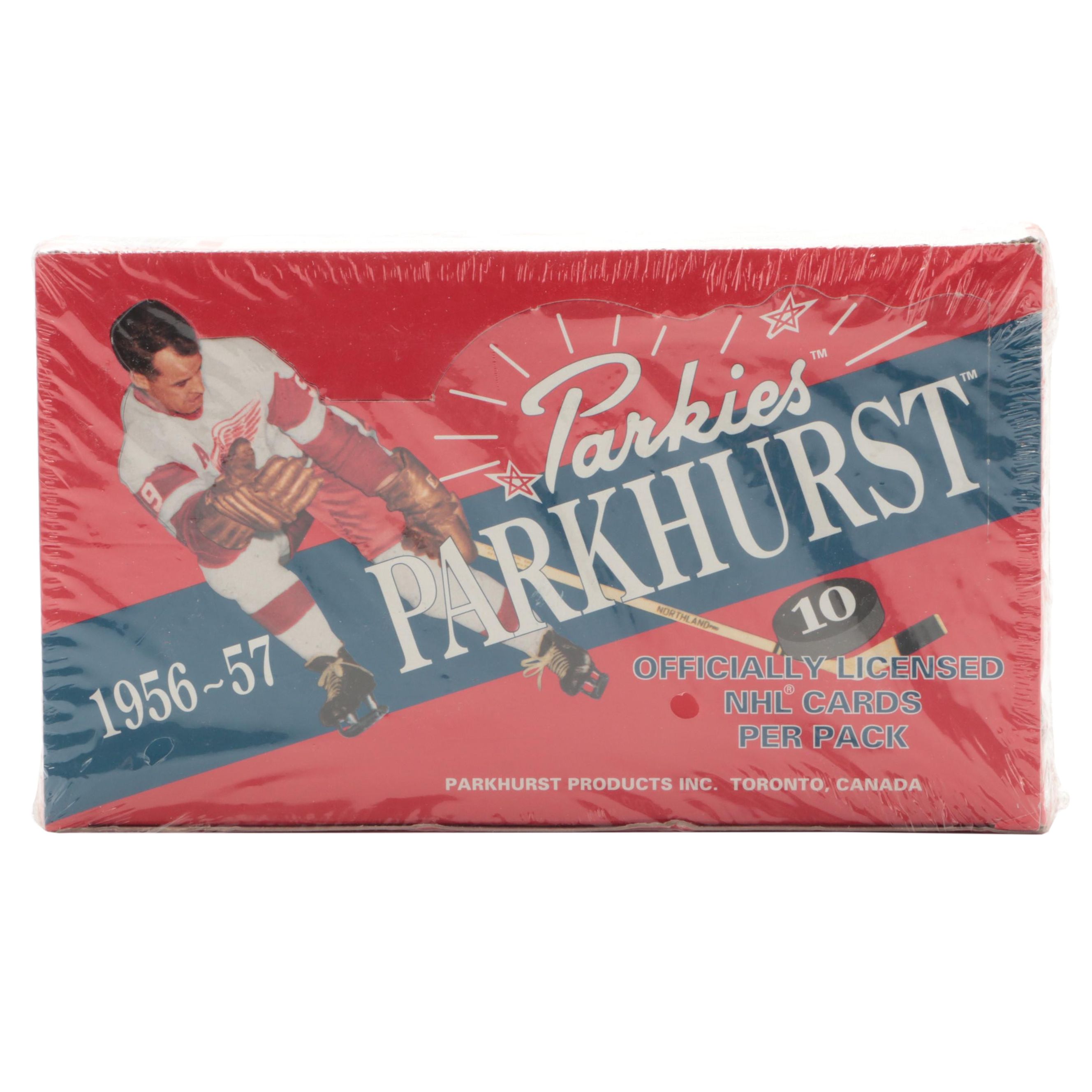 19561957 Parkhurst Reprint Sealed Hockey Cards Box EBTH