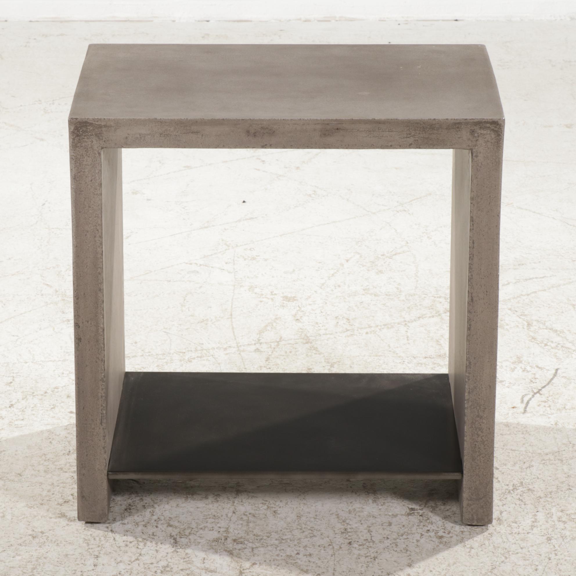 Four Hands "Hugo" Brutalist Style End Table EBTH