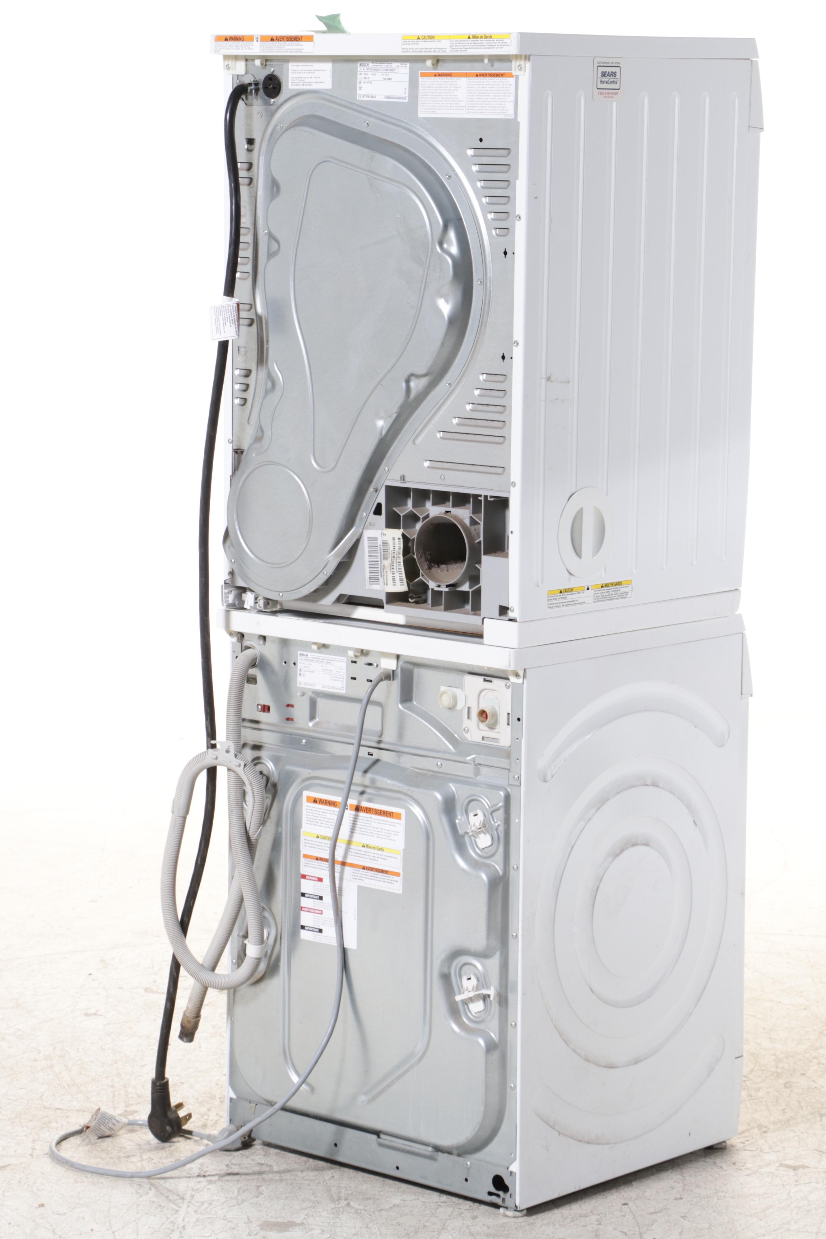 Bosch Axxis White Stacking Washer and Dryer EBTH