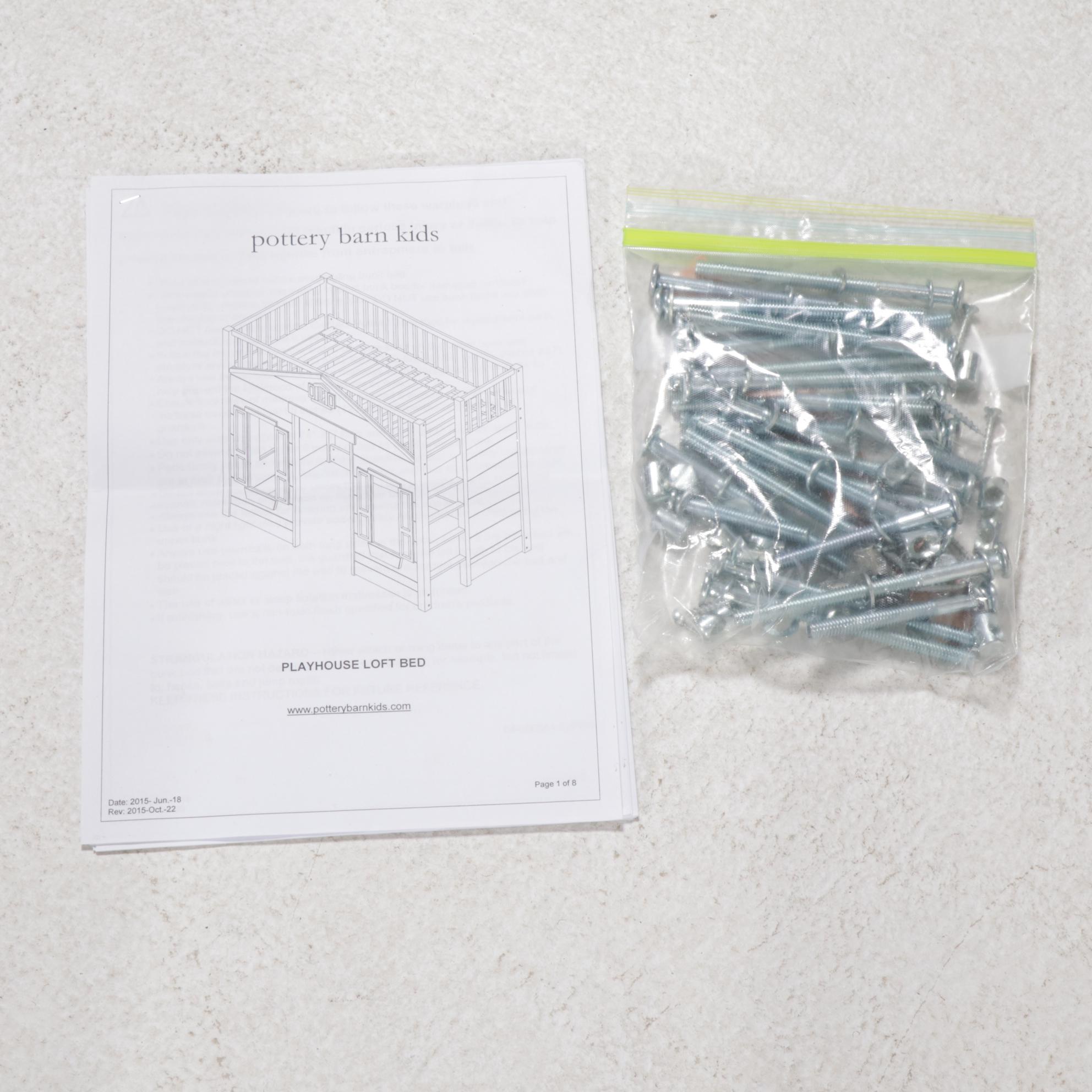 Pottery Barn Kids Playhouse Loft Bed EBTH