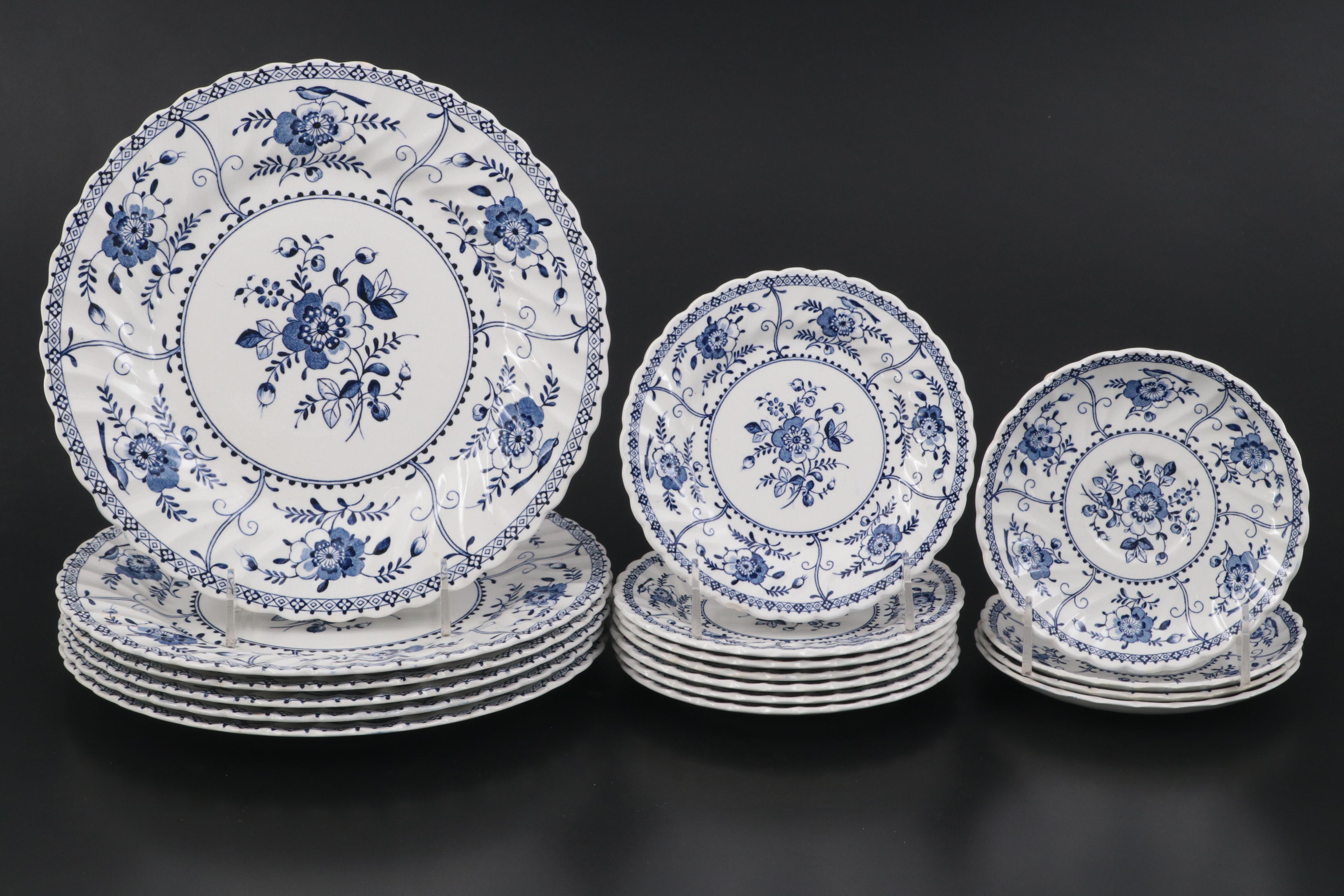 Johnson Bros. "Indies" Ironstone Dinnerware and Serving Pieces, 1974