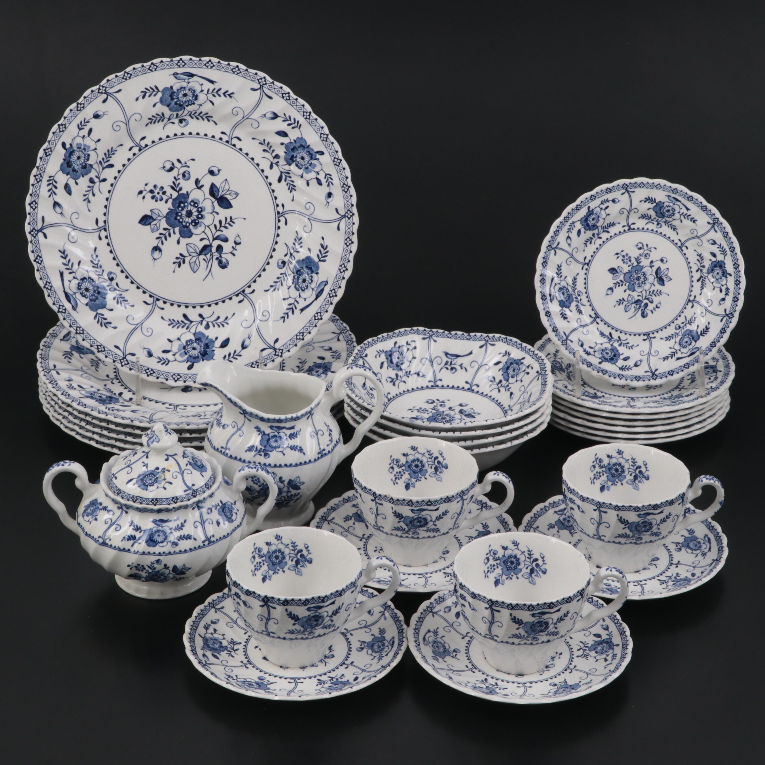Johnson Bros. "Indies" Ironstone Dinnerware and Serving Pieces, 1974