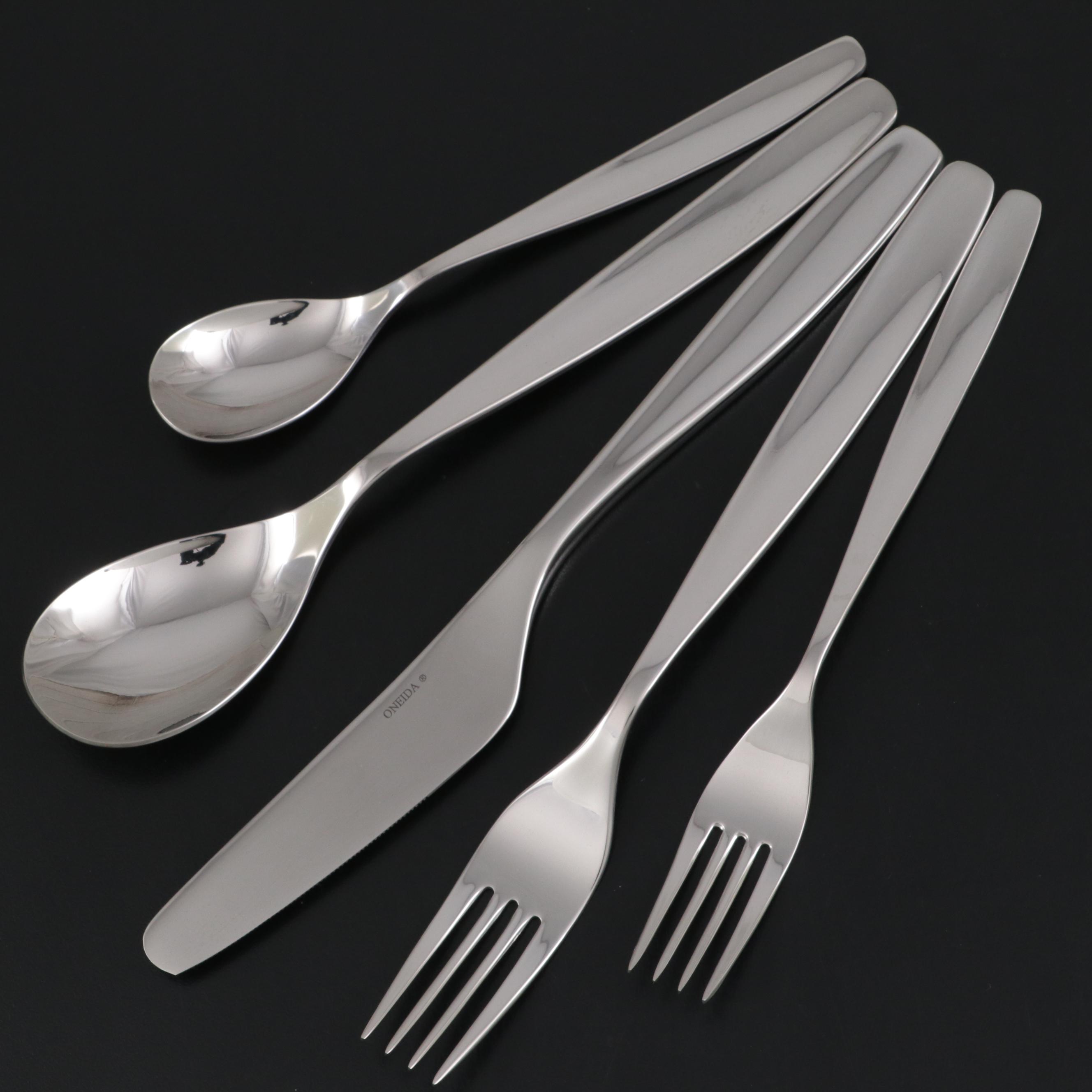 Oneida "Naturally Norwegian" Stainless Steel Flatware EBTH
