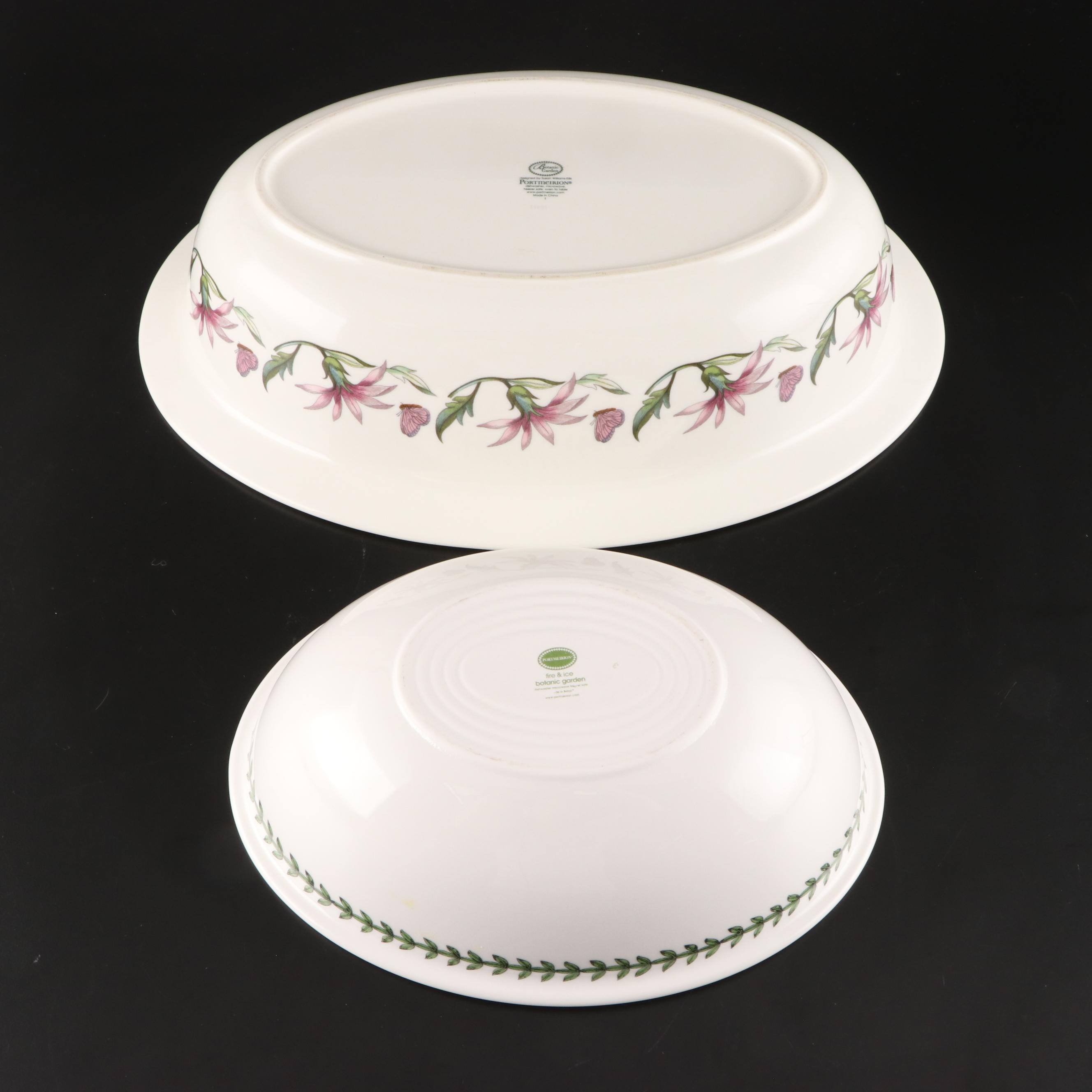 Portmeirion "Botanic Garden" Ceramic Platter with More Serveware EBTH